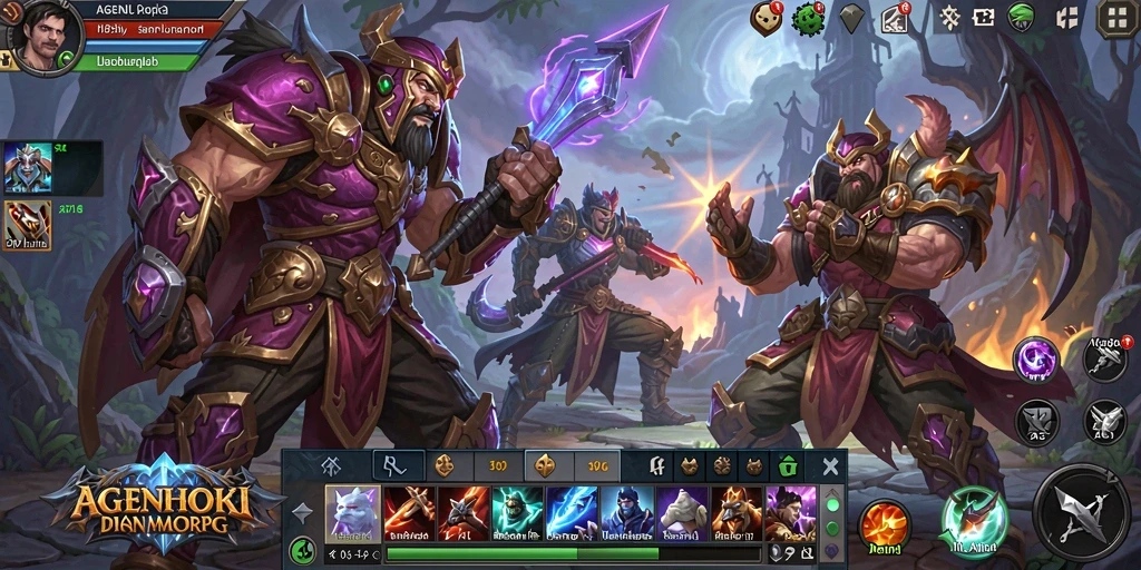 Tampilan gameplay AGENHOKI yang menarik dan mendalam.