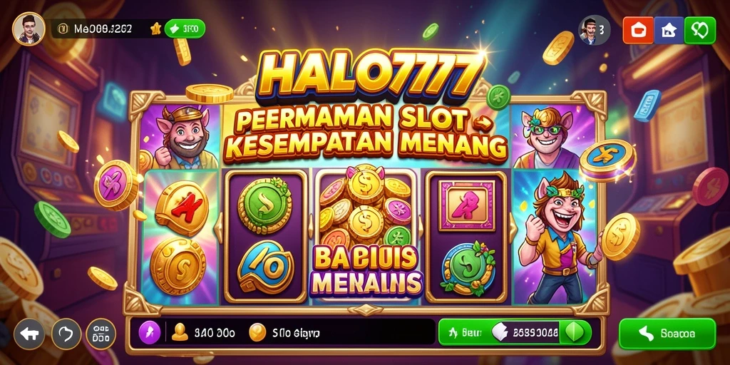 Tampilan screenshot gameplay HALO777 dengan grafik slot yang menarik.