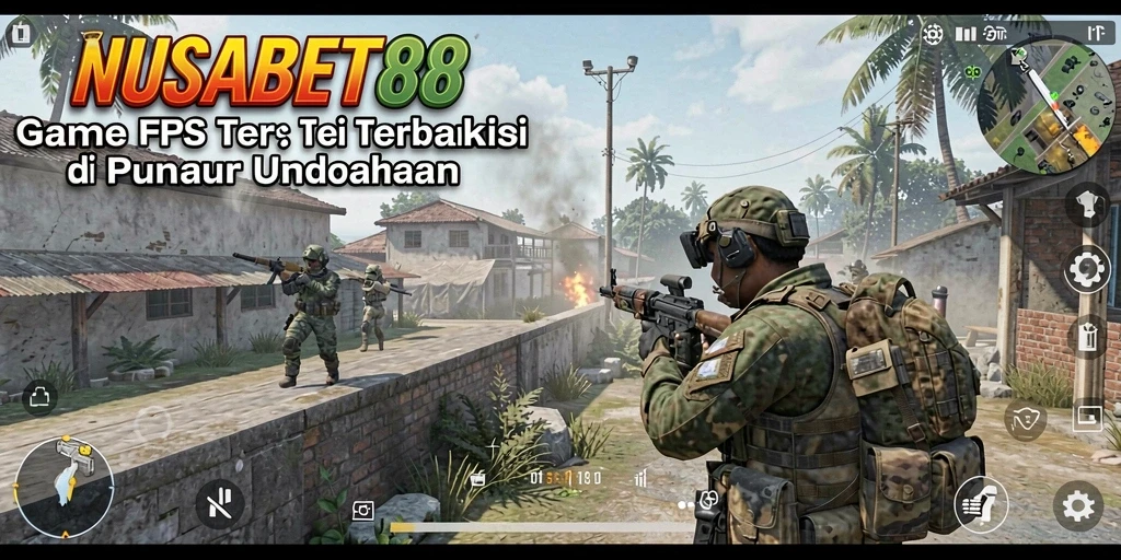 Screenshot aktivitas gameplay FPS yang intens di NUSABET88.