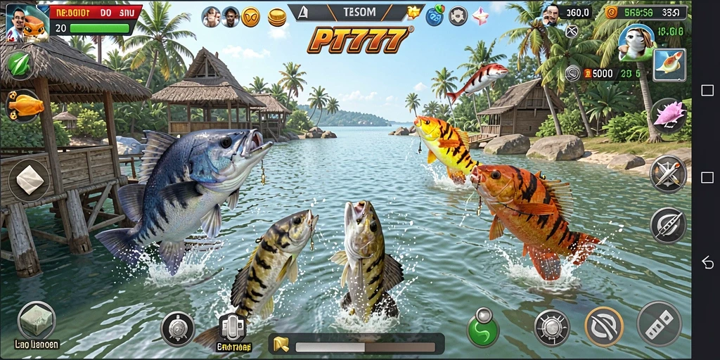 Tangkapan ikan yang seru dalam gameplay PT777.