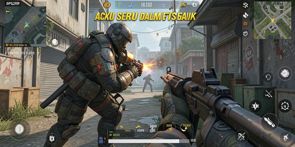 Gameplay RP62RP dengan aksi tembak-menembak yang intens dan mendebarkan.