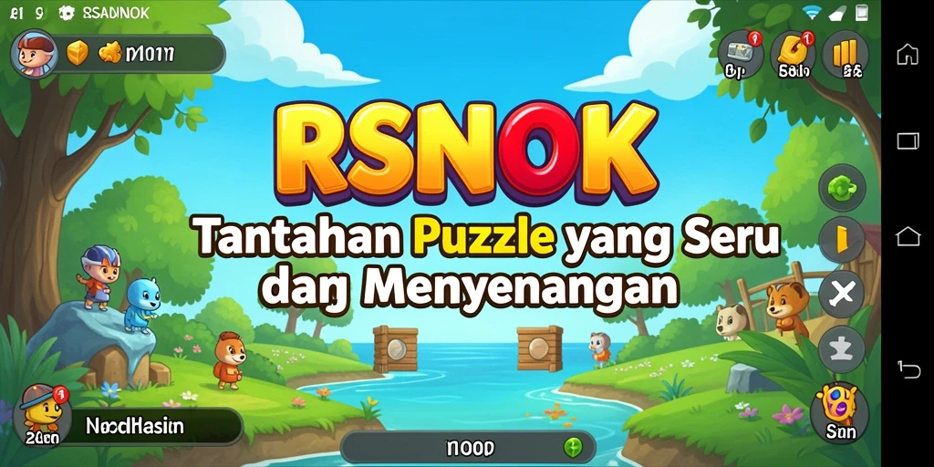 Screenshot gameplay RSNOK menampilkan teka-teki yang mengasyikkan dan grafis menarik.
