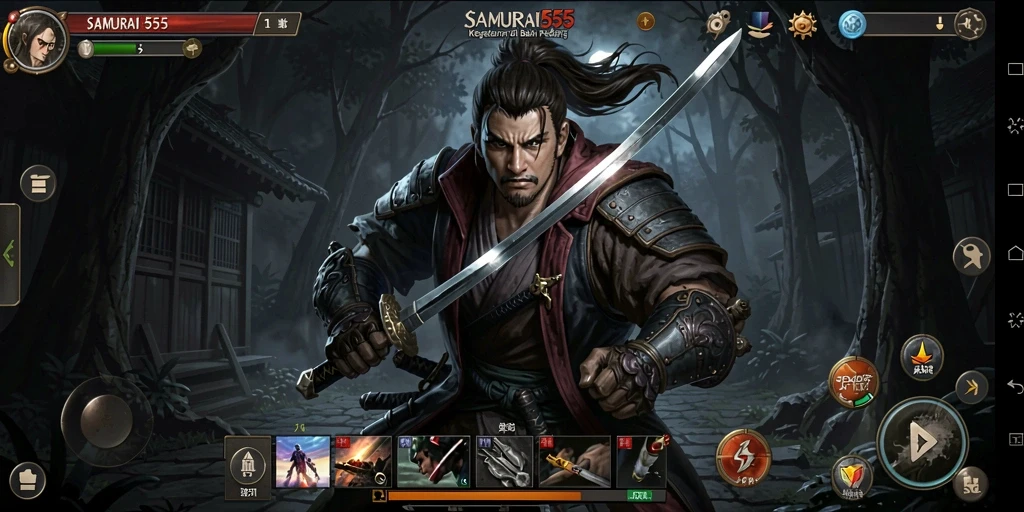 Tampilan gameplay mengerikan di dunia <strong>SAMURAI555</strong> yang penuh teror.